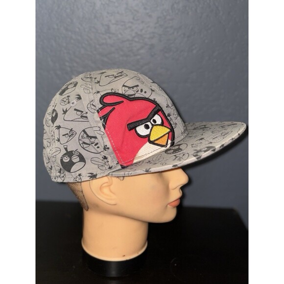Angry Birds Bal Cap Hat Red J. Bird Adjustable Snap Back OSFM Breathable - Picture 4 of 9